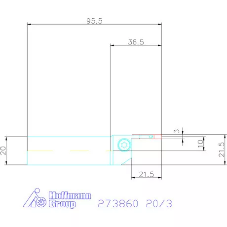 Garant Eco beszúró esztergakés 20/3 mm