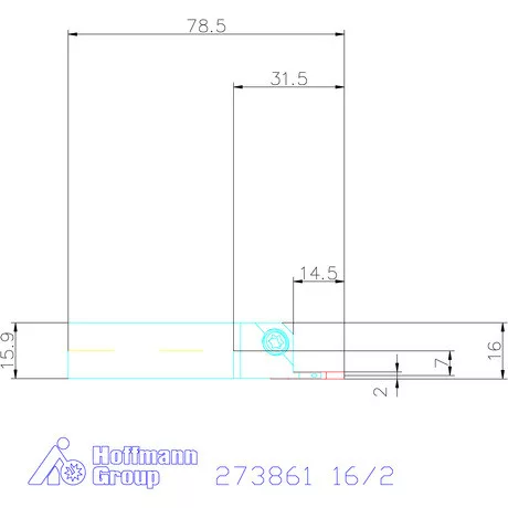Garant Eco beszúró esztergakés 16/2 mm