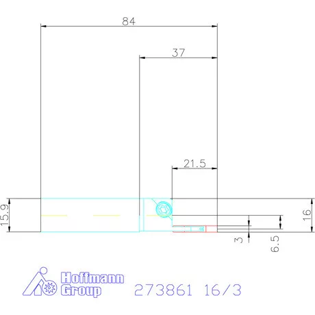 Garant Eco beszúró esztergakés 16/3 mm