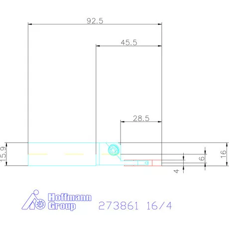 Garant Eco beszúró esztergakés 16/4 mm