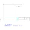 Garant Eco beszúró esztergakés, hosszú szár 20/3 mm