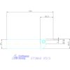 Garant Eco beszúró esztergakés, hosszú szár 25/3 mm