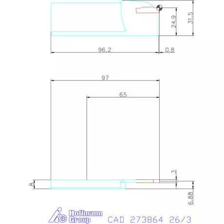 Garant Eco beszúró penge megerősített 26/3 mm