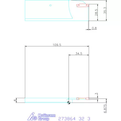 Garant Eco beszúró penge megerősített 32/3 mm