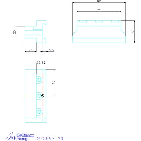 Holex Alaptartó 20 mm