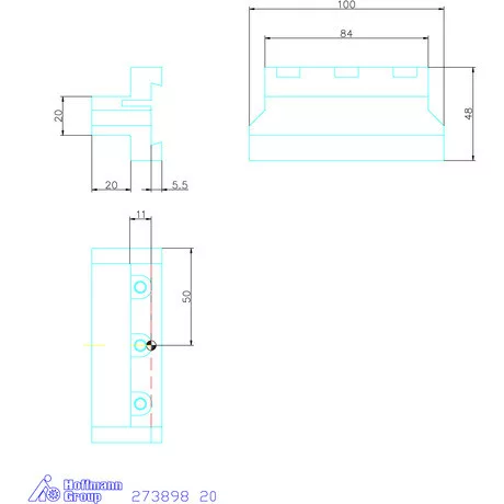 Holex Alaptartó 20 mm