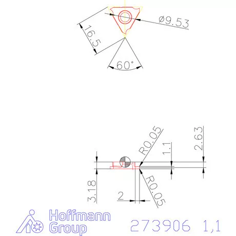 Garant Beszúró lapka balos 1,1 mm