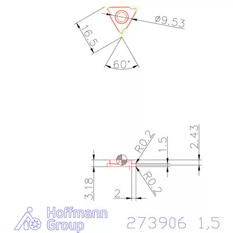Garant Beszúró lapka balos 1,5 mm
