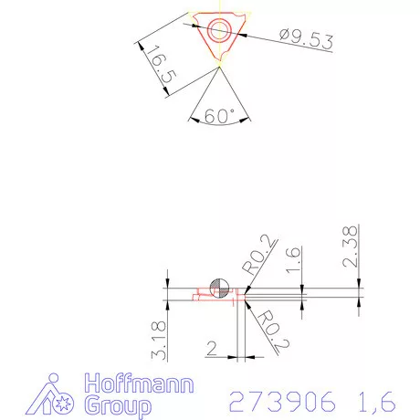 Garant Beszúró lapka balos 1,6 mm