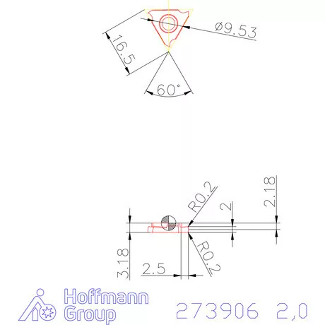 Garant Beszúró lapka balos 2,0 mm