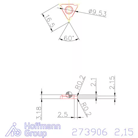 Garant Beszúró lapka balos 2,15 mm