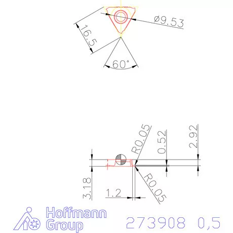 Garant Beszúró lapka balos 0,5 mm