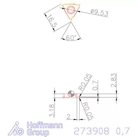 Garant Beszúró lapka balos 0,7 mm