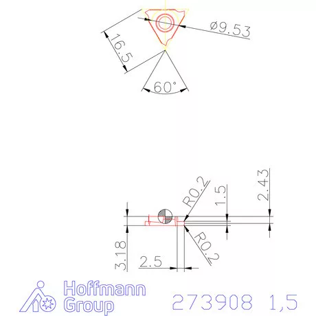 Garant Beszúró lapka balos 1,5 mm