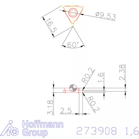Garant Beszúró lapka balos 1,6 mm