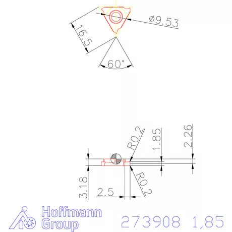 Garant Beszúró lapka balos 1,85 mm