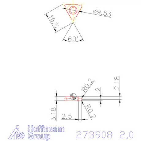 Garant Beszúró lapka balos 2,0 mm