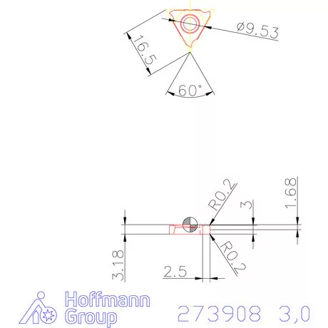 Garant Beszúró lapka balos 3,0 mm