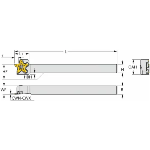 Iscar PENTACUT PCH-17 késszár 16/17 mm