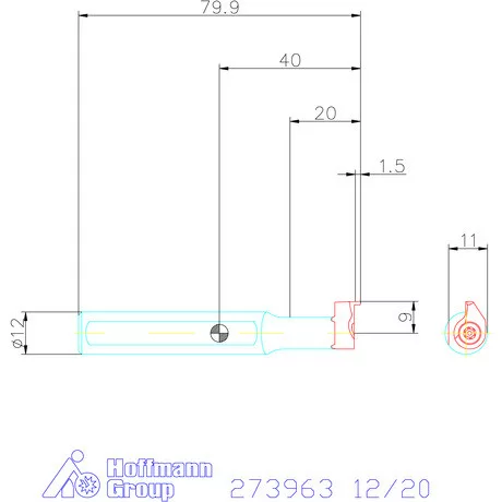 Garant Furatkés acél 12/20 mm