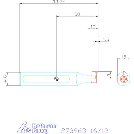 Garant Furatkés acél 16/12 mm
