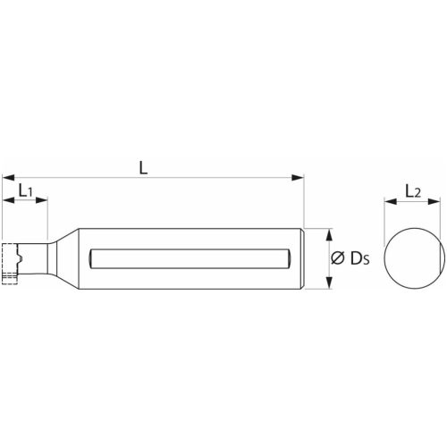 Garant Furatkés HM elliptikus 12/64 mm