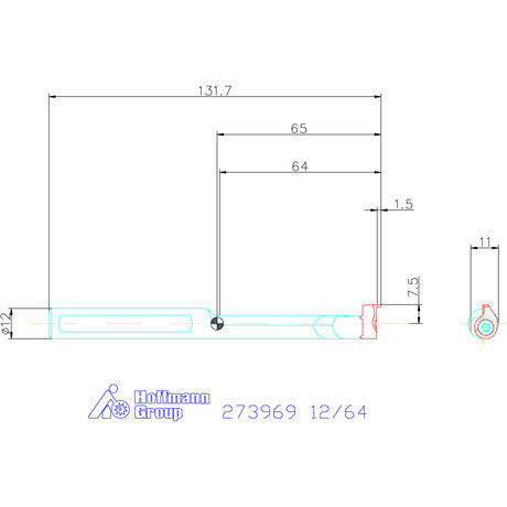 Garant Furatkés HM elliptikus 12/64 mm