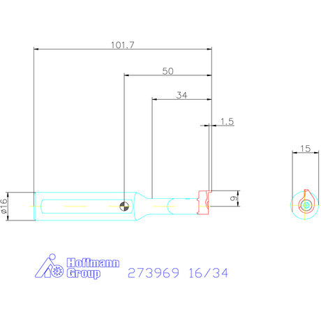 Garant Furatkés HM elliptikus 16/34 mm