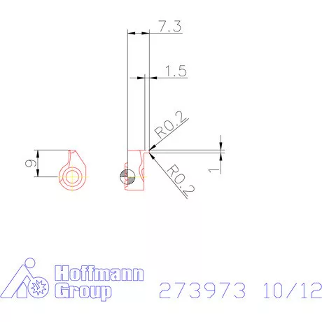 Garant Négyszög profilú váltólapka 10/12 mm