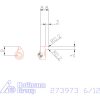 Garant Négyszög profilú váltólapka 6/12 mm