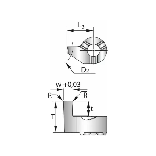 Garant Négyszög profilú váltólapka 7/12 mm