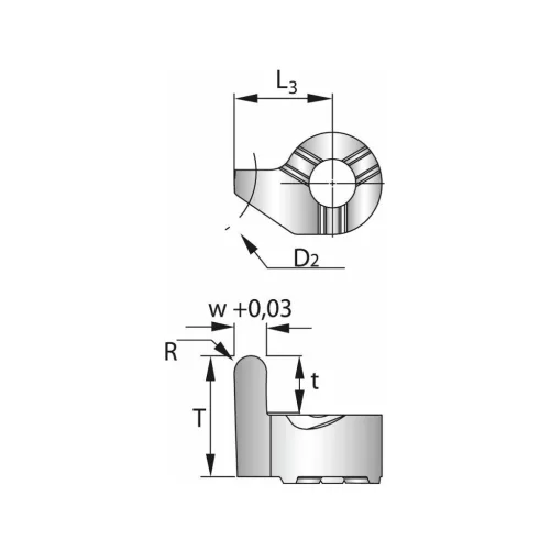 Garant Kerek profilú váltólapka 6/12L mm