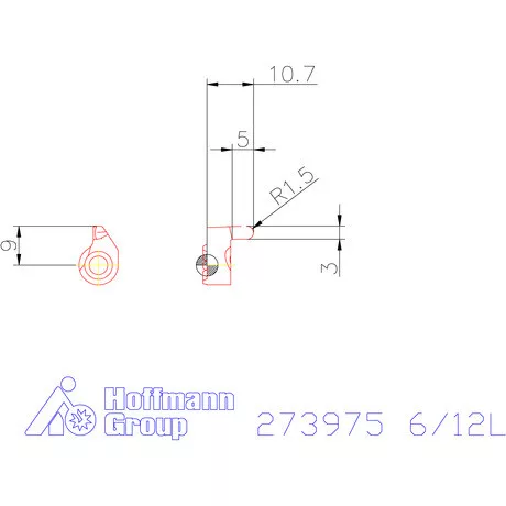 Garant Kerek profilú váltólapka 6/12L mm