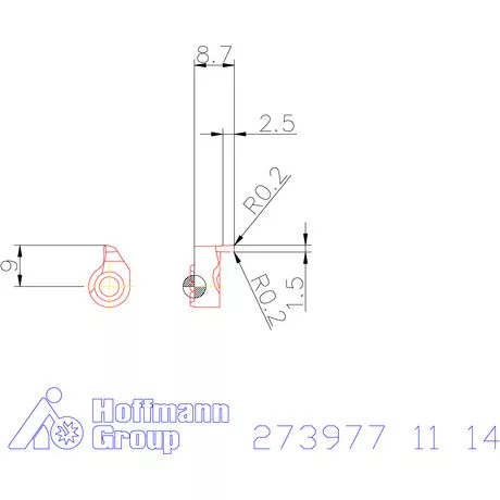 Garant Négyszög profilú váltólapka 11/14 mm