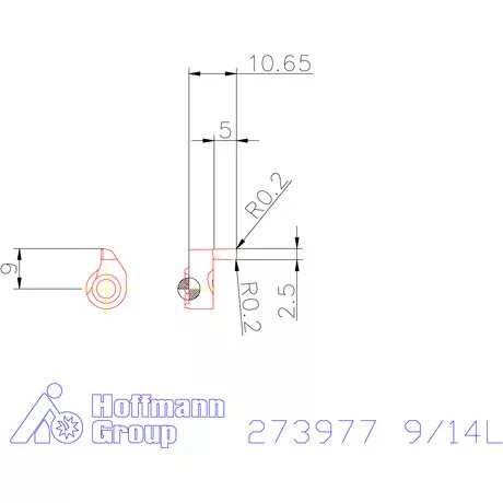 Garant Négyszög profilú váltólapka 9/14L mm