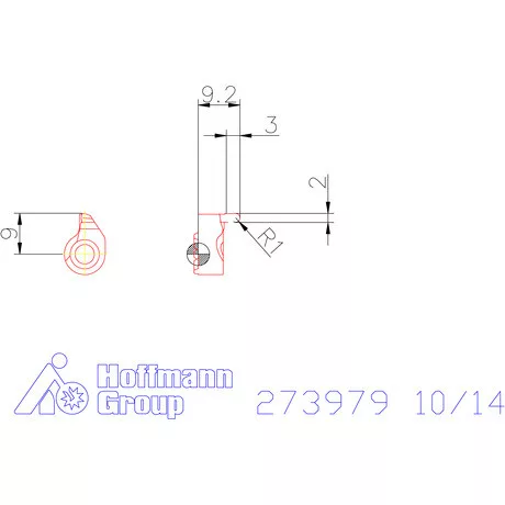Garant Kerek profilú váltólapka 10/14 mm