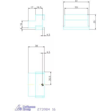 Garant Alaptartó levehető szárral 16 mm