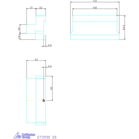 Garant Alaptartó levehető szárral 20 mm