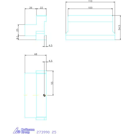 Garant Alaptartó levehető szárral 25 mm