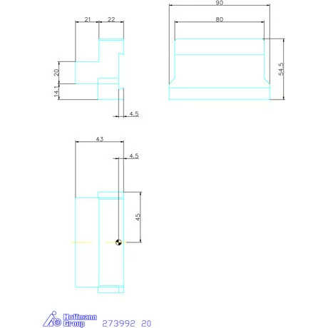 Garant Alaptartó levehető szárral 20 mm