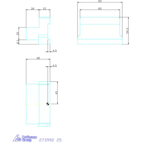 Garant Alaptartó levehető szárral 25 mm