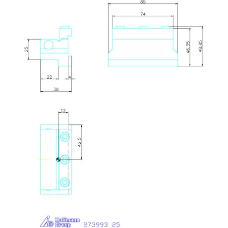 Garant Alaptartó levehető szárral 25 mm