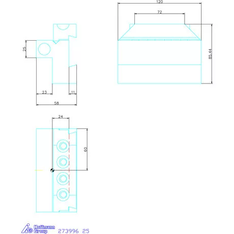 Garant Alaptartó levehető szárral 25 mm