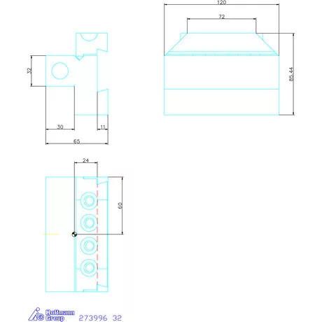 Garant Alaptartó levehető szárral 32 mm