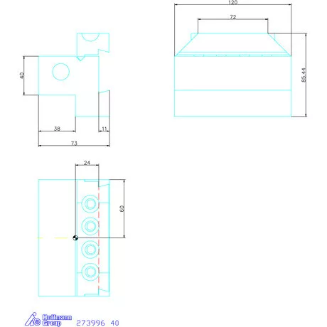 Garant Alaptartó levehető szárral 40 mm