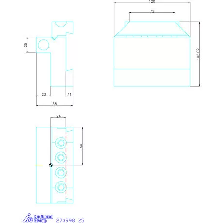 Garant Alaptartó levehető szárral 25 mm