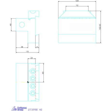Garant Alaptartó levehető szárral 40 mm