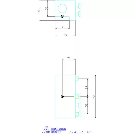 Garant Medium / Medium-Plus tartó 32 mm