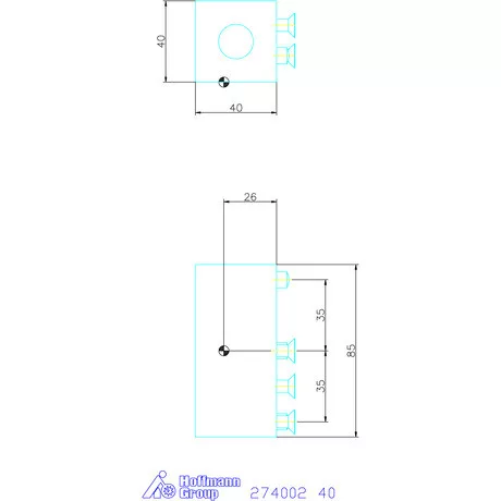 Garant Medium / Medium-Plus tartó 40 mm