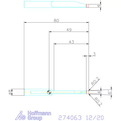 Garant Keményfém betétek axiális beszúráshoz balos 12/20 mm